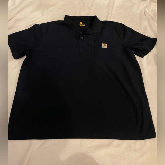 {lot of THREE} CARHARTT/ Mens Polo Shirt//Original Fit Front Pocket//Sz 2X - Picture 3 of 10